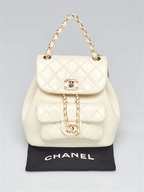 white chanel backpacks|authentic Chanel backpack.